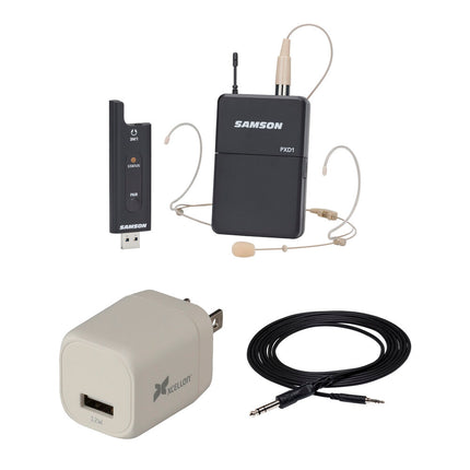 Samson XPD2 Sistema inalámbrico de micrófono USB para mezclador con alcance 30 m y transmisor cuerpo