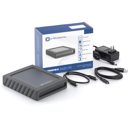 Oyen Digital MiniPro RAID V4 16TB SSD portátil 2 bahías USB-C 3.2 Gen 2