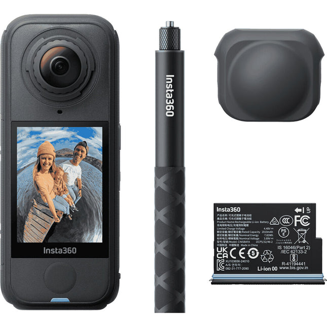 Insta360 X4 Air Cámara de acción 360° 8K 29MP Bundle básico negro