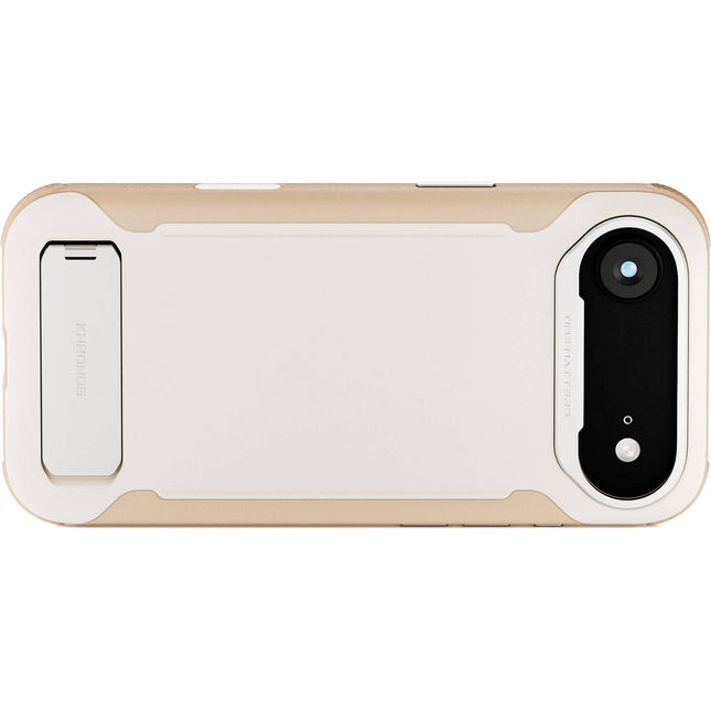 Tilta Khronos Lite Funda iPhone 17 Air Naranja Claro con Patas y Anillo Metálico