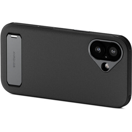 Funda Tilta Khronos Lite iPhone 17 Negra Panel Magnético Patilla Integrada
