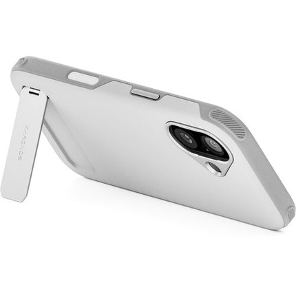 Funda Tilta Khronos Lite para iPhone 17 Gris Claro con Soporte y Protección Magnética