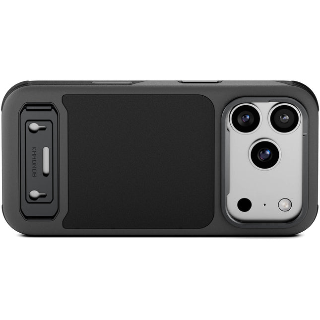 Tilta Khronos Lite Funda para iPhone 17 Pro Negra con Soporte Magnético y Esquinas Reforzadas