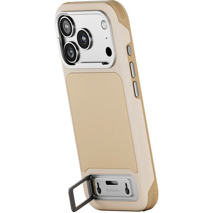 Tilta Khronos Lite Funda iPhone 17 Pro Champagne Panel Magnético Patas Reforzadas