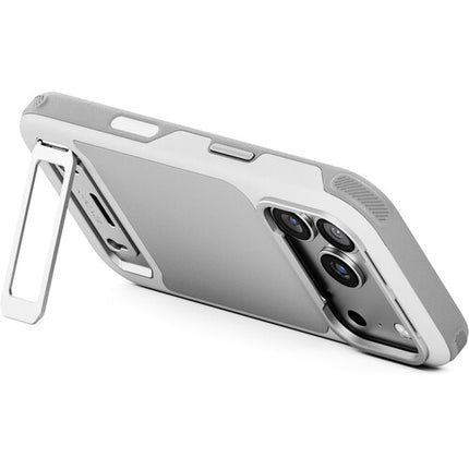 Tilta Khronos Lite Funda iPhone 17 Pro Gris con Kickstand y Bordes Reforzados