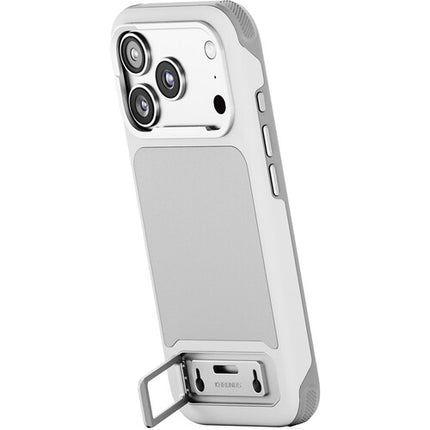 Tilta Khronos Lite Funda iPhone 17 Pro Gris con Kickstand y Bordes Reforzados