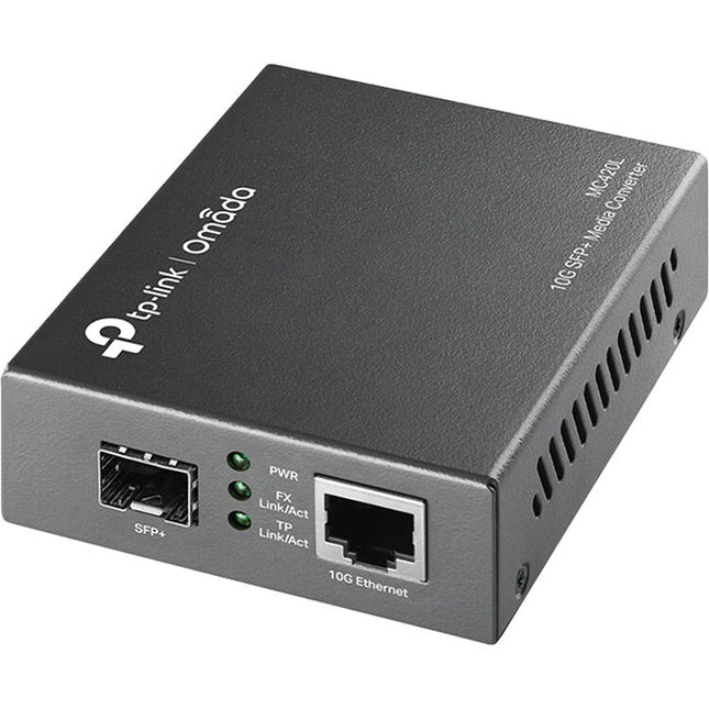 TP-Link MC420L Omada Convertidor de Medios 10G SFP con Puerto SFP+ y RJ45 10 Gb/s