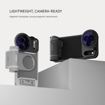 Tilta Khronos Lite iPhone 17 Pro Max Estuche para Cine Móvil con Mango Bluetooth y Bandeja de Filtro 58mm