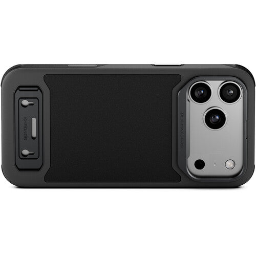 Tilta Khronos Lite Funda iPhone 17 Pro Max Negra con Soporte y Anillo Protector