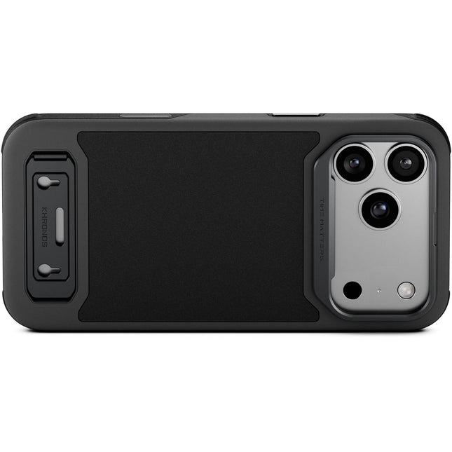 Tilta Khronos Lite Funda iPhone 17 Pro Max Negra con Soporte y Anillo Protector