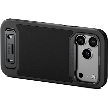 Tilta Khronos Lite Funda iPhone 17 Pro Max Negra con Soporte y Anillo Protector