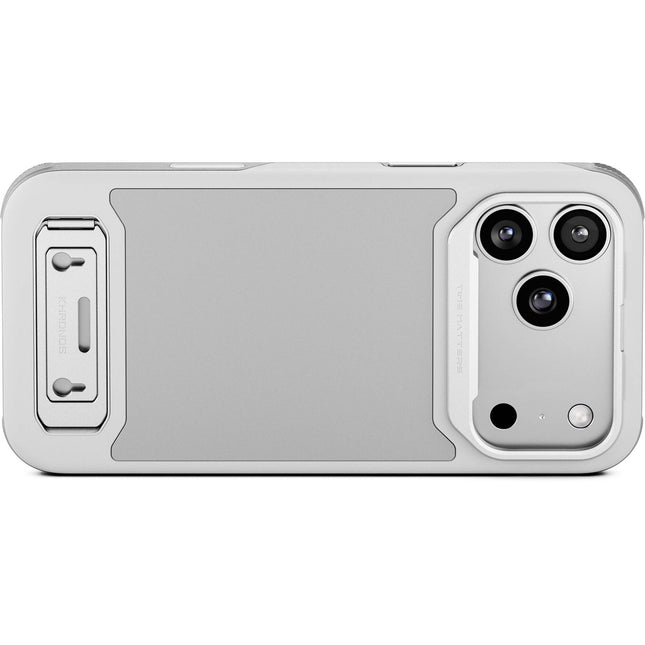 Tilta Khronos Lite Funda iPhone 17 Pro Max Gris con Soporte y Protección Magnética
