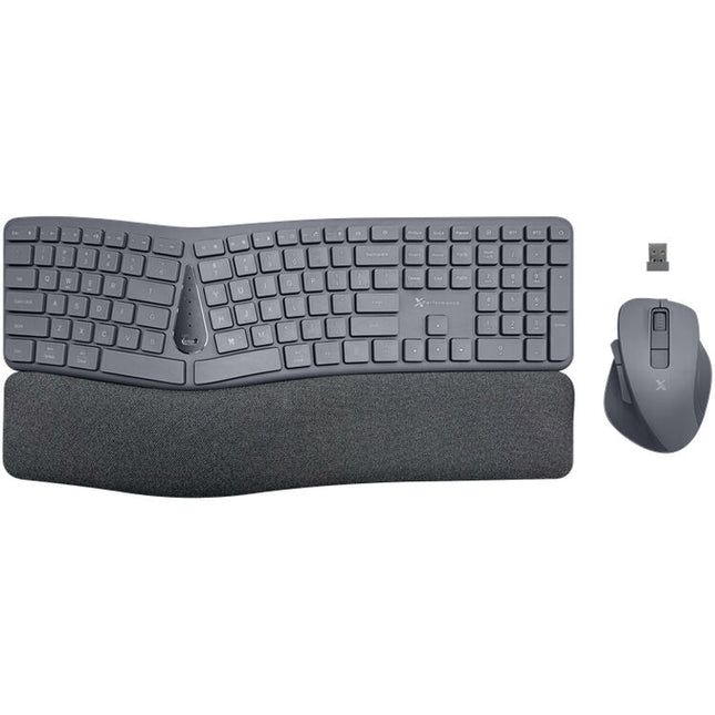 X9 Performance Combo Teclado Ergonomico y Mouse Inalambrico 2.4 GHz Bluetooth 1600 dpi USB-C