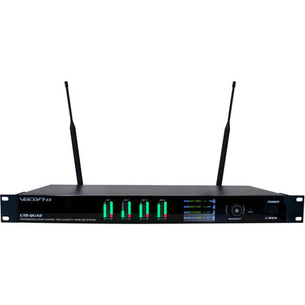 VocoPro UTD-QUAD-VIVID Sistema Inalámbrico 4 Canales 500 MHz 8-10 Horas Batería