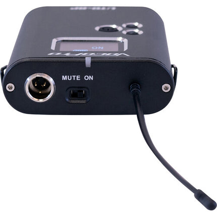 VocoPro UTD-QUAD-PLAY sistema inalámbrico 4 canales 500 MHz con 4 transmisores y micrófonos beige