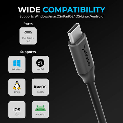 Sabrent Adaptador USB-C a Doble Audio 3.5mm con Chasis de Aleación de Aluminio