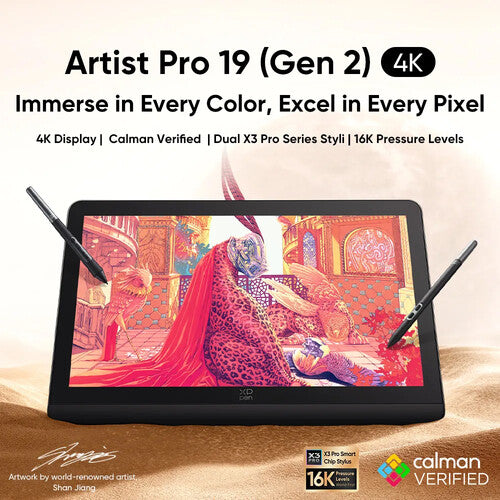 XPPen Artist Pro 19 4K Pantalla Táctil 18.4" 3840x2160 16384 Niveles de Presión
