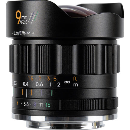 AstrHori MF 9mm f/2.8 Lente para Fujifilm X APS-C 7.8" distancia mínima de enfoque