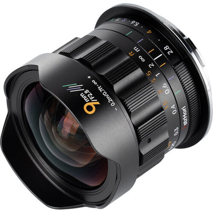 AstrHori MF 9mm f/2.8 Lente para Canon RF Apertura f/2.8 a f/16 con parasol integrado