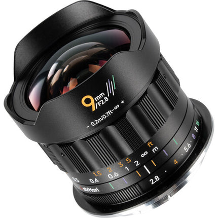 AstrHori MF 9mm f/2.8 Lente para Canon RF Apertura f/2.8 a f/16 con parasol integrado