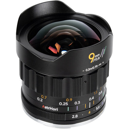 AstrHori MF 9mm f/2.8 objetivo para Sony E con distancia mínima enfoque 7.8"