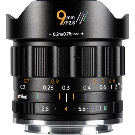 AstrHori MF 9mm f/2.8 objetivo para Sony E con distancia mínima enfoque 7.8"