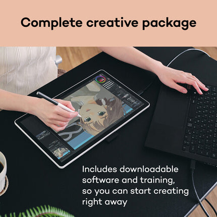 Wacom One 14" Creative Pen Display Pantalla Full HD 1920x1080 4096 Niveles de Presión