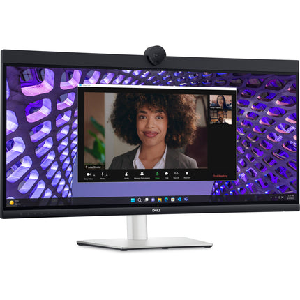 Dell P3424WEB Monitor Curvo Ultrapanorámico 34" 1440p 3800R USB-C 90W