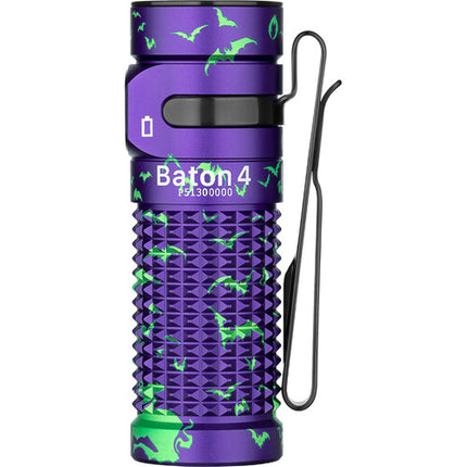 Olight Baton 4 Premium Edition Linterna LED 1300 lúmenes batería 5000mAh carga inalámbrica