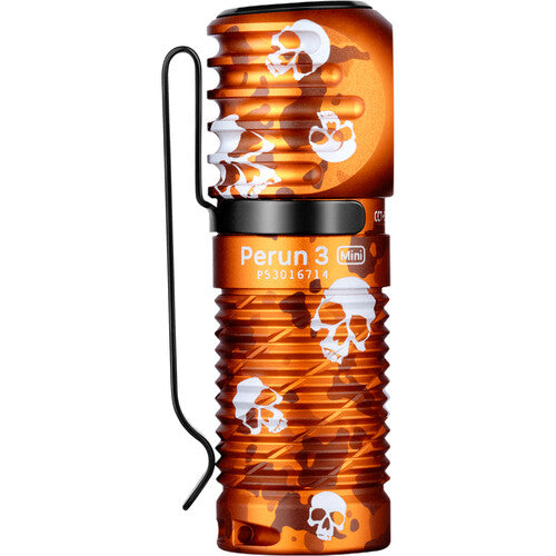 Olight Perun 3 Mini Linterna Recargable 1250 Lúmenes IPX8 con Banda y Clip