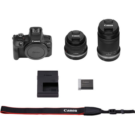 Canon EOS R100 Cámara sin Espejo 24.2MP con Lentes 18-45mm y 55-210mm