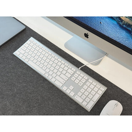 Macally Everyday Premium Teclado para Mac Alumino USB-C 110 Teclas