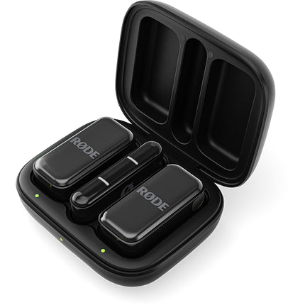 RODE Wireless Micro Sistema de Micrófono Inalámbrico Ultracompacto Dual 7 Horas Batería Con Estuche de Carga