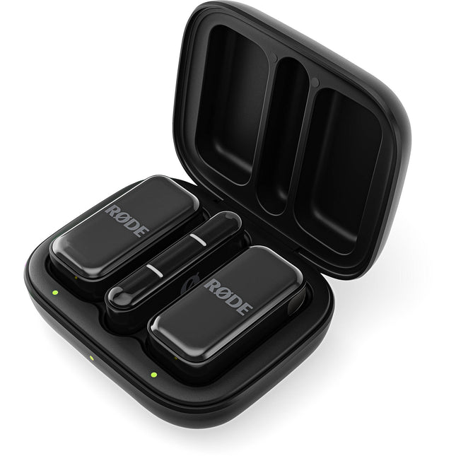 RODE Wireless Micro Sistema de Micrófono Inalámbrico Ultracompacto Dual 7 Horas Batería Con Estuche de Carga