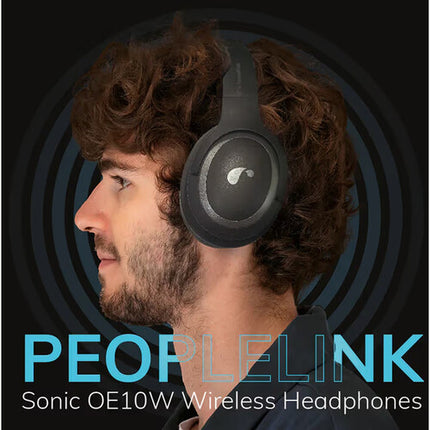 PeopleLink Sonic OE10W Auriculares Inalámbricos Diadema Cancelación Activa Ruido 14 Horas Reproducción