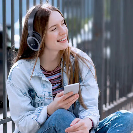 PeopleLink Sonic OE10W Auriculares Inalámbricos Diadema Cancelación Activa Ruido 14 Horas Reproducción