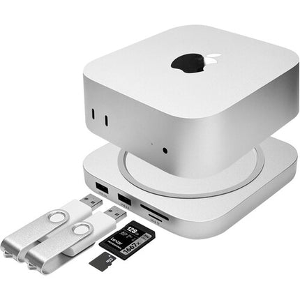 Macally Mac mini M4 Hub Estación con HDMI 4K60 SSD 8TB y 3 USB-A