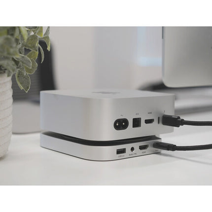 Macally Mac mini M4 Hub Estación con HDMI 4K60 SSD 8TB y 3 USB-A