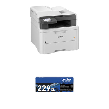 Brother Wireless MFC-L3720CDW Impresora Color Multifunción Resolución 2400x600 dpi Velocidad 19 ppm con Tóner Negro de Alto Rendimiento