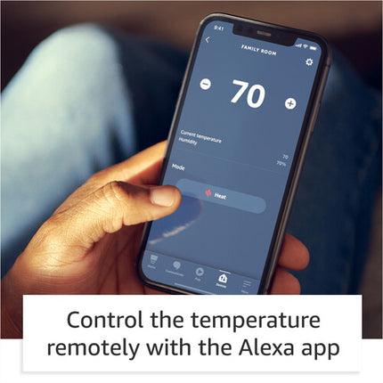 Amazon Smart Thermostat Control de Temperatura Wi-Fi 24V con Sensor Humedad