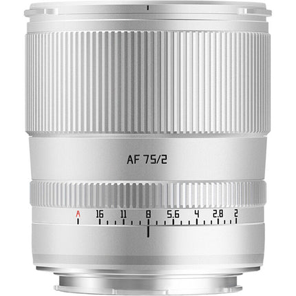 TTArtisan AF 75mm f/2 Lente para Montura L Metal 9 Láminas Diáfragma