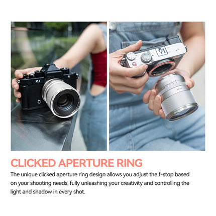 TTArtisan AF 75mm f/2 Lente para Montura L Metal 9 Láminas Diáfragma