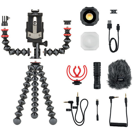 JOBY GorillaPod Mobile Vlogging Set Trípode para Smartphone con Luz LED y Micrófono