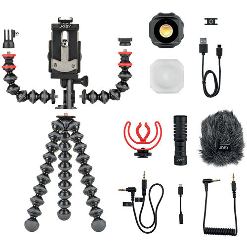 JOBY GorillaPod Mobile Vlogging Set Trípode para Smartphone con Luz LED y Micrófono