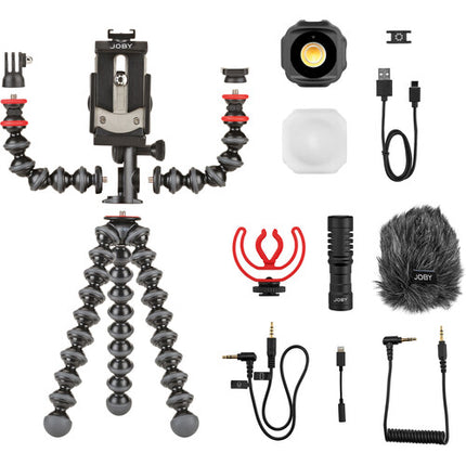 JOBY GorillaPod Mobile Vlogging Set Trípode para Smartphone con Luz LED y Micrófono