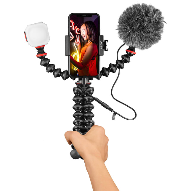 JOBY GorillaPod Mobile Vlogging Set Trípode para Smartphone con Luz LED y Micrófono
