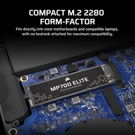 CORSAIR 1TB MP700 ELITE SSD Interna NVMe PCIe 5.0 M.2 2280 10000MBs