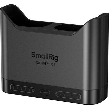 SmallRig Cargador de Baterías para Cámara LP-E6P Doble Bahía USB-C