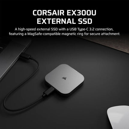 CORSAIR 2TB EX300U SSD Externo USB 3.2 Gen 2 1100MB/s USB-C