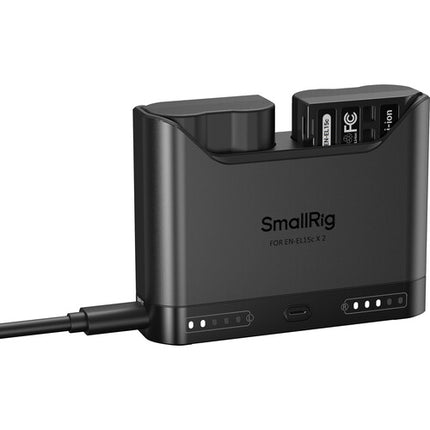 SmallRig EN-EL15c Cargador Doble para Baterías Cámara USB-C